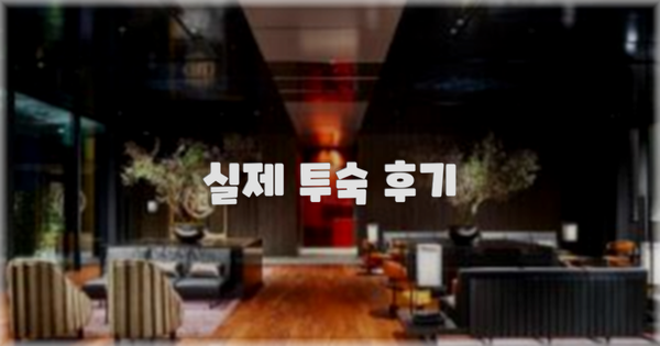 💬 실제 투숙 후기