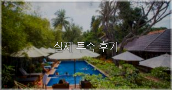 💬 실제 투숙 후기