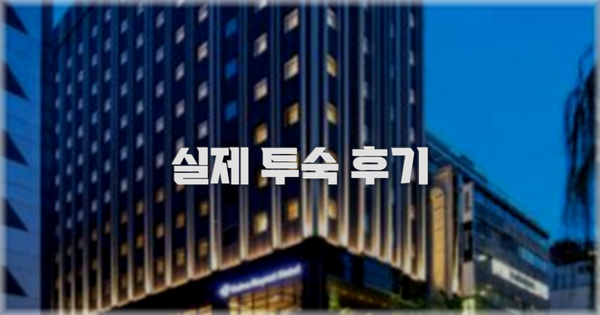 💬 실제 투숙 후기